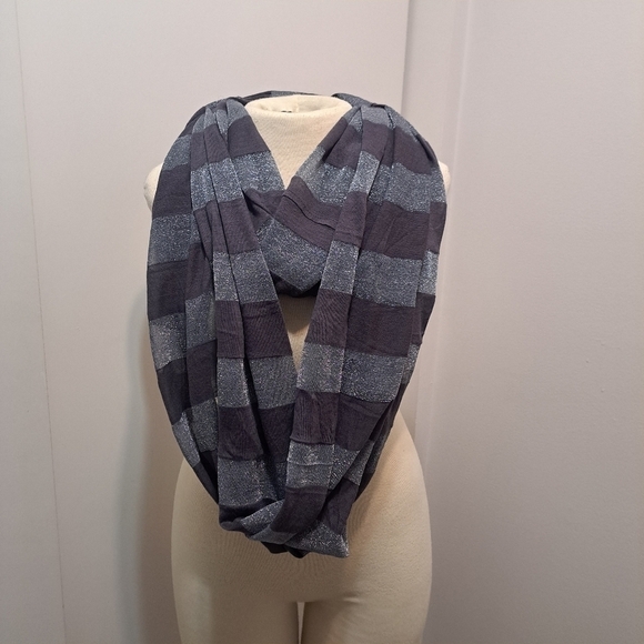 LOFT Accessories - 3 FOR 12 SALE Ann Taylor LOFT Metallic Striped Infinity Scarf
